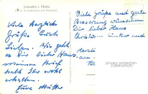 AK / Ansichtskarte Lensahn Kirche St. Katharinen Kirchplatz Lensahn