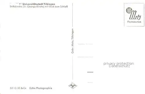 AK / Ansichtskarte Tuebingen Stiftskirche Schloss  Tuebingen