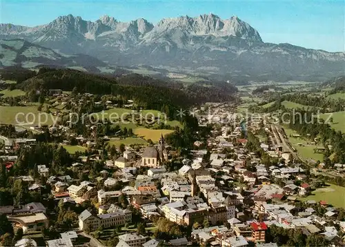 AK / Ansichtskarte Kitzbuehel_Tirol Fliegeraufnahme Kaisergebirge Kitzbuehel Tirol