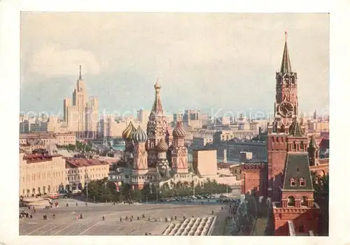 AK / Ansichtskarte Moscow_Moskva Rot Platz Moscow Moskva