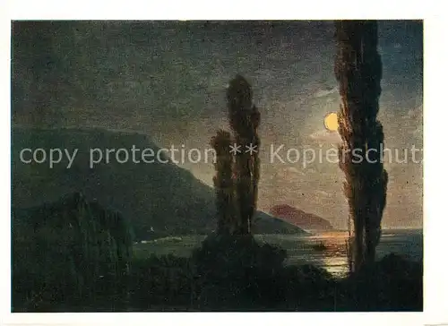 AK / Ansichtskarte Jalta_Ukraine Kuenstlerkarte I. K. Ajwasowski Jalta Ukraine