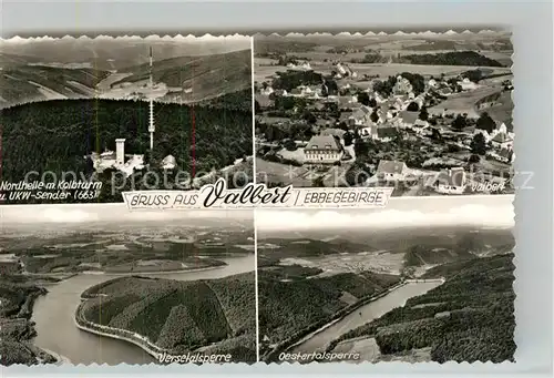 AK / Ansichtskarte Valbert Wordhell mit Kolbturm UKW Sender Versetalsperre Oestertalsperre Valbert