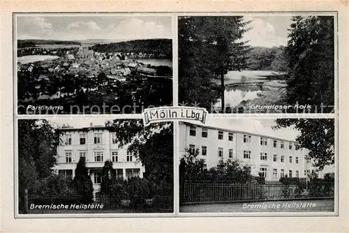AK / Ansichtskarte Moelln_Lauenburg Panorama Grundloser Kalk Bremische Heilstaette  Moelln_Lauenburg