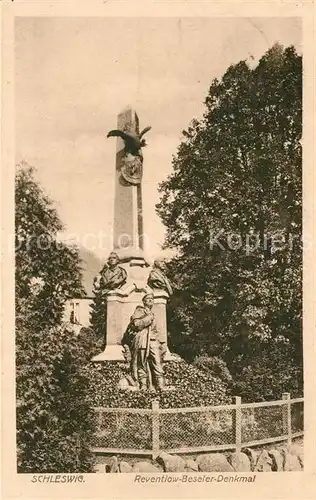 AK / Ansichtskarte Schleswig_Holstein Reventlow Beseler Denkmal Schleswig_Holstein