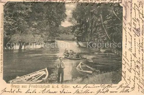 AK / Ansichtskarte Friedrichstadt_Eider Botte  Friedrichstadt_Eider
