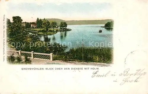 AK / Ansichtskarte Gremsmuehlen Dieksee Holm Gremsmuehlen