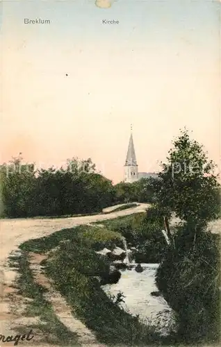 AK / Ansichtskarte Breklum Kirche Panorama Breklum