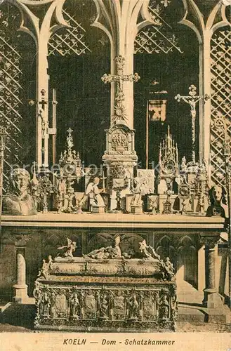 AK / Ansichtskarte Koeln_Rhein Dom Schatzkammer Koeln_Rhein