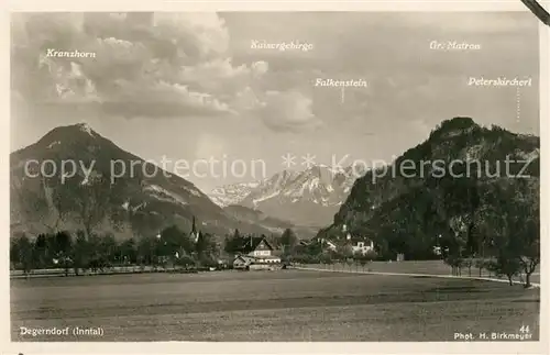 AK / Ansichtskarte Degerndorf_Inn Panorama Bergkette Degerndorf Inn