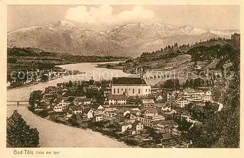 AK / Ansichtskarte Bad_Toelz Panorama Kirche Bad_Toelz