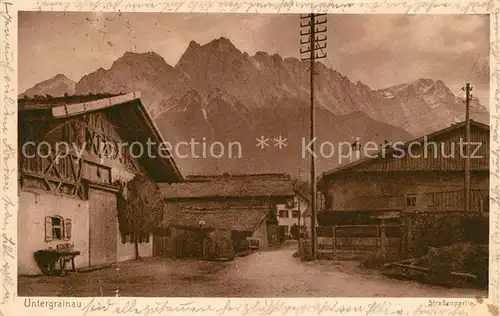 AK / Ansichtskarte Untergrainau Strassenpartie Untergrainau