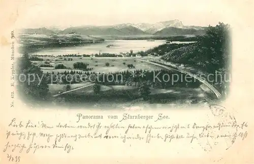 AK / Ansichtskarte Starnbergersee Panorama Starnbergersee