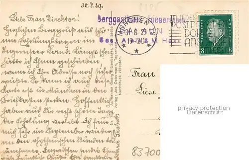 AK / Ansichtskarte Tegernsee Galaun Tegernsee