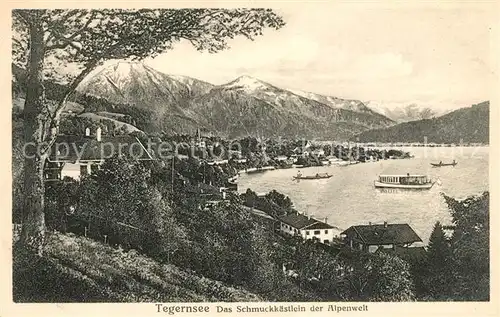 AK / Ansichtskarte Tegernsee Schmuckkaestlein der Alpenwelt Panorama Tegernsee