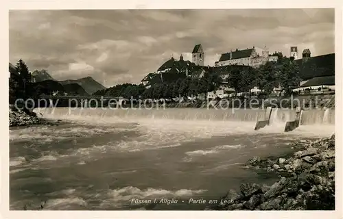 AK / Ansichtskarte Fuessen_Allgaeu Lech Panorama Fuessen Allgaeu