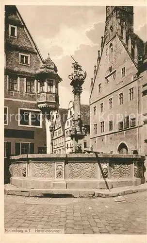 AK / Ansichtskarte Rothenburg_Tauber Herterichbrunnen  Rothenburg Tauber