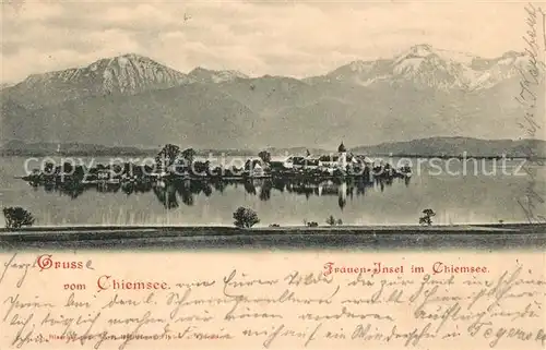 AK / Ansichtskarte Fraueninsel_Chiemsee Panorama Fraueninsel Chiemsee