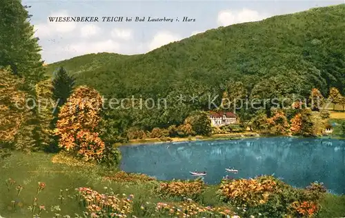 AK / Ansichtskarte Bad_Lauterberg Wiesenbeker Teich Hotel Pensionshaus Bad_Lauterberg