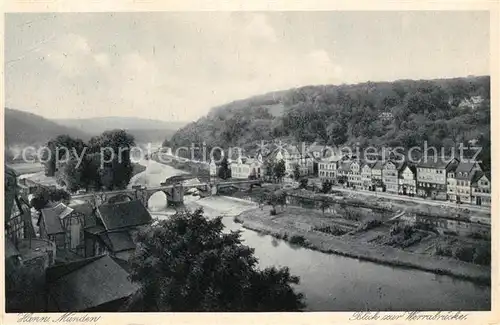 AK / Ansichtskarte Hannoversch_Muenden Werrabruecke  Hannoversch Muenden