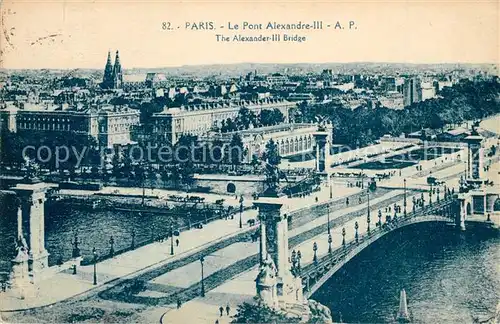 AK / Ansichtskarte Paris Pont Alexandre Paris