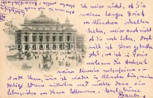 AK / Ansichtskarte Paris Opera Paris