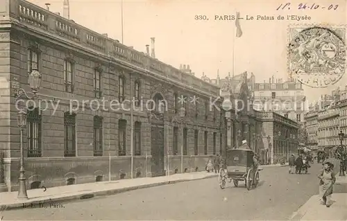 AK / Ansichtskarte Paris Palais de L`Elysee Paris