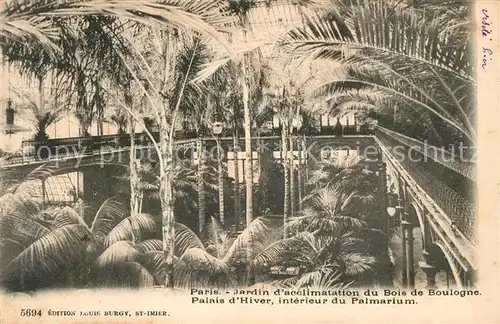 AK / Ansichtskarte Paris Jardin Palmarium Paris