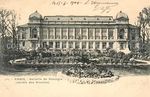 AK / Ansichtskarte Paris Gallrie de Zoologie  Paris