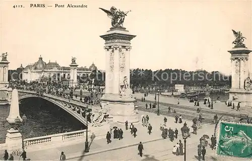 AK / Ansichtskarte Paris Pont Alexandre Paris