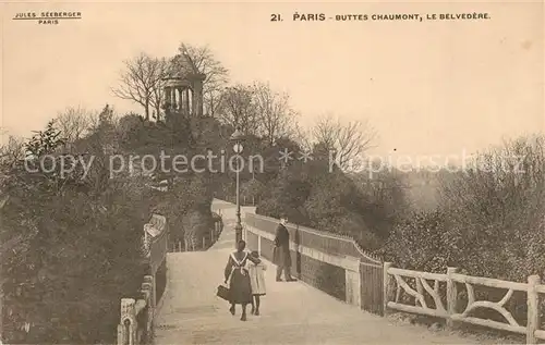 AK / Ansichtskarte Paris Buttes Chaumont Le Belvedere Paris