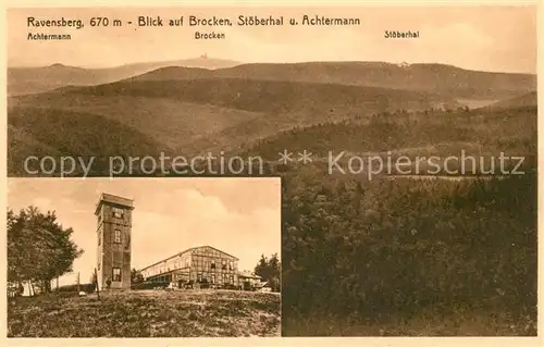 AK / Ansichtskarte Ravensberg_Harz Brocken Stoeberhai Achtermann  Ravensberg Harz