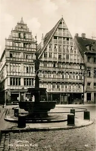 AK / Ansichtskarte Hannover Alte Haeuser am Markt Hannover