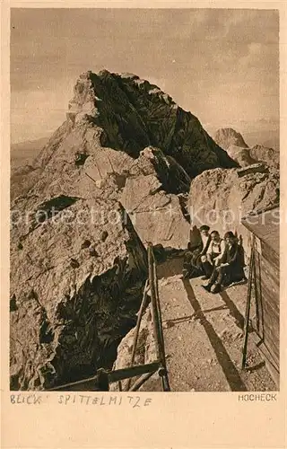 AK / Ansichtskarte Watzmann Hocheck Mittelspitze Watzmann