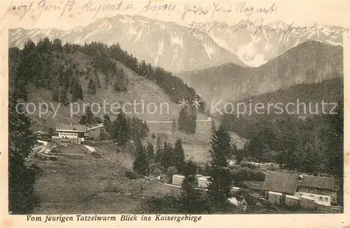 AK / Ansichtskarte Kaisergebirge Blick vom feurigen Tatzelwurm Kaisergebirge