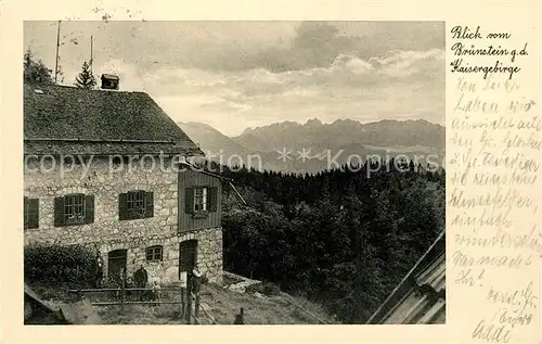 AK / Ansichtskarte Kaisergebirge Bruennsteinhaus Kaisergebirge