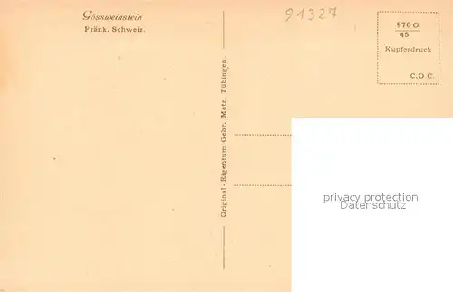 AK / Ansichtskarte Goessweinstein Kirche Ortsansicht Goessweinstein