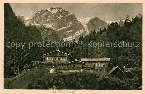 AK / Ansichtskarte Bad_Reichenhall Alpengaststaette zum Schroffen Bad_Reichenhall