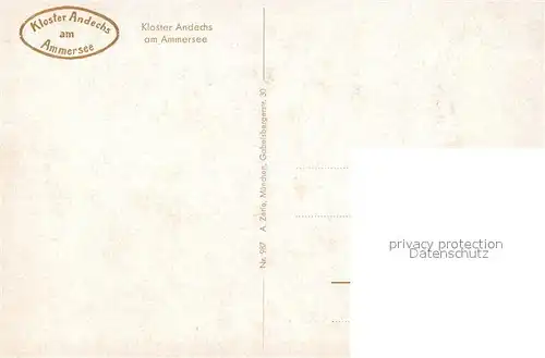 AK / Ansichtskarte Kloster_Andechs Panorama Ammersee Kloster_Andechs