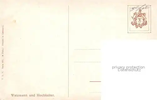 AK / Ansichtskarte Watzmann Hochkaiter Watzmann