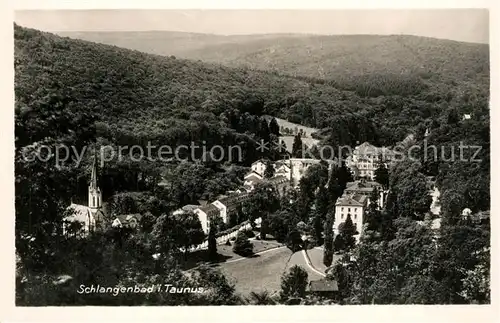 AK / Ansichtskarte Schlangenbad_Taunus Panorama Schlangenbad_Taunus