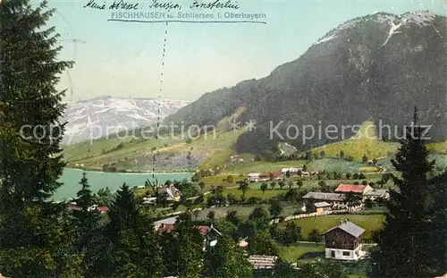 AK / Ansichtskarte Fischhausen_Schliersee Panorama Fischhausen Schliersee