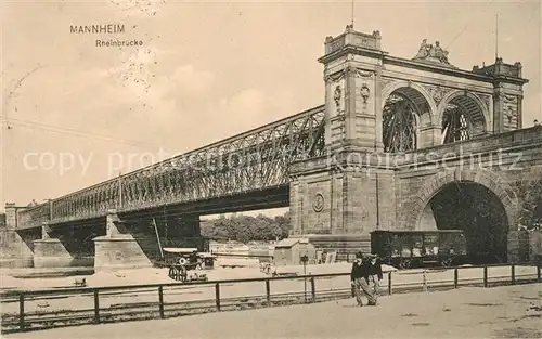 AK / Ansichtskarte Mannheim Rheinbruecke Mannheim