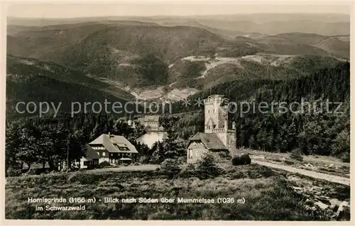 AK / Ansichtskarte Hornisgrinde mit Mummelsee  Hornisgrinde