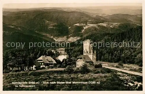 AK / Ansichtskarte Hornisgrinde mit Mummelsee Hornisgrinde