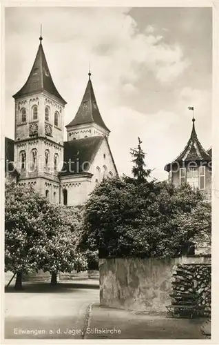 AK / Ansichtskarte Ellwangen_Jagst Stiftskirche Ellwangen_Jagst
