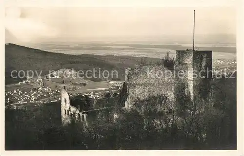 AK / Ansichtskarte Baden Baden Schlossruine Hohenbaden Baden Baden