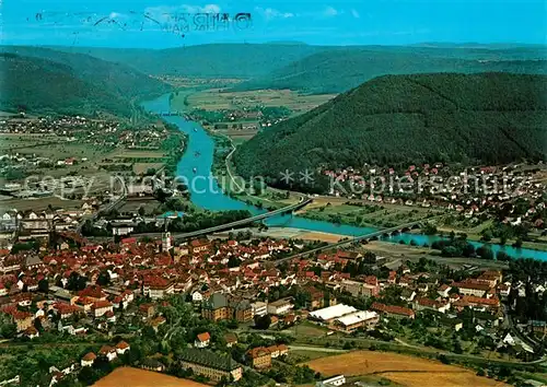 AK / Ansichtskarte Lohr_Main Naturpark Spessart Fliegeraufnahme Lohr_Main