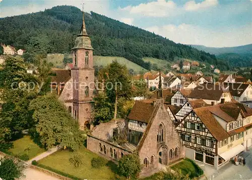 AK / Ansichtskarte Bad_Herrenalb Paradies Altstadt Ruine Kirche Fachwerkhaeuser Bad_Herrenalb