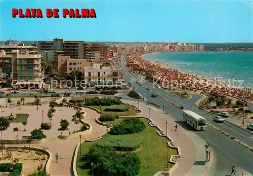 AK / Ansichtskarte Playa_de_Palma Panorama Strand Promenade Playa_de_Palma