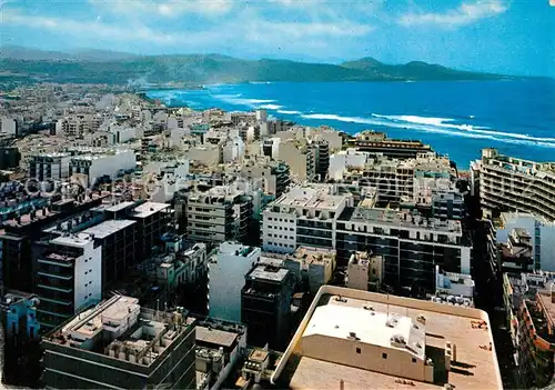 AK / Ansichtskarte Las_Palmas_Gran_Canaria Blick ueber die Stadt aufs Meer Las_Palmas_Gran_Canaria